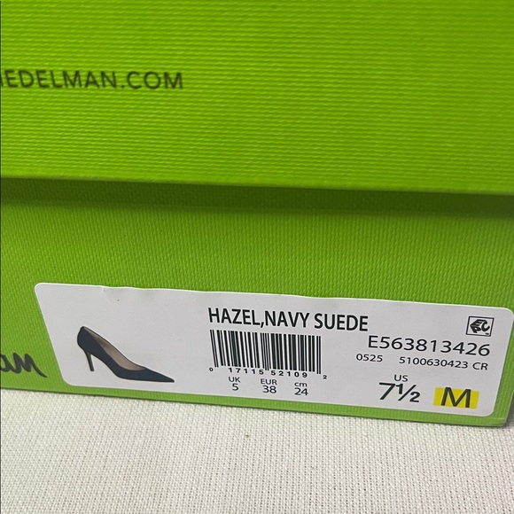 Sam Edelman HAZEL Deep Blue Heels - Picture 2 of 8